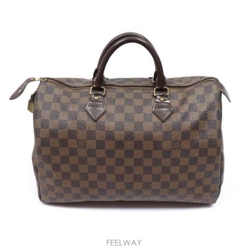 Louis Vuitton(루이비통) N41523 다미에 에벤 캔버스 스피디 35 토트백