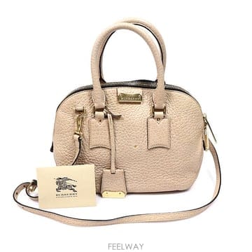 Burberry(버버리) 39216491 베이지 그레인 레더 오차드 볼링 스몰 2WAY