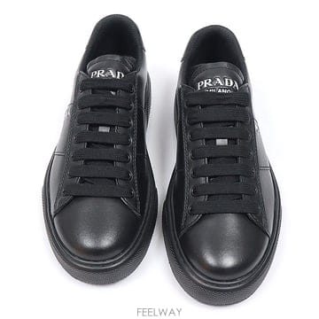 Prada(프라다) 2EG357 블랙 비텔로 소프트 트리플 로고 남성 스니커즈 6