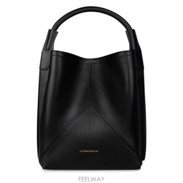 26 FW 빅토리아 베컴 Victoria 카프헤어 버킷 숄더백 블랙