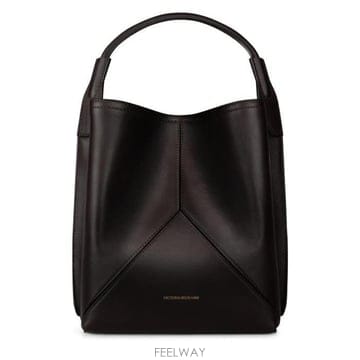 26 FW 빅토리아 베컴 Victoria 스무스 레더 탑핸들 버킷 숄더백
