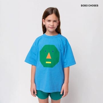 보보쇼즈 26FW Made in Spain 해브펀 블루 반팔티셔츠 B324TC005
