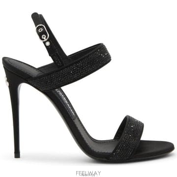 26 FW 돌체앤가바나 Kim 엠벨리시드 새틴 샌들 8R994 CR1550AN671