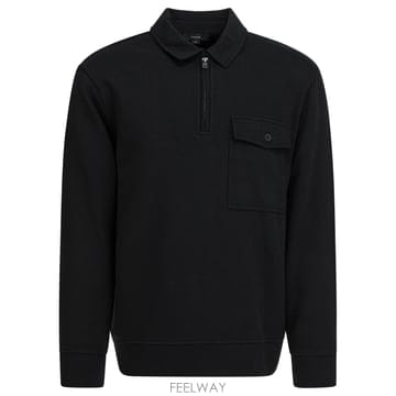 [V90]빈스 M12779982A001BLK 남성 폴로티 피케셔츠 Cotton blend zippered p
