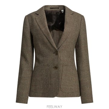 [V90]버버리 8127798 여성 자켓 코트 아우터 Wool and linen blend blazer