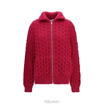PRADA [K68]����� P25O59SOOO6835 F0590 ���� ��Ʈ ������ ����� Aran wool zip Ca[K68]����� P25O59SOOO6835 F0590 ���� ��Ʈ ������ ����