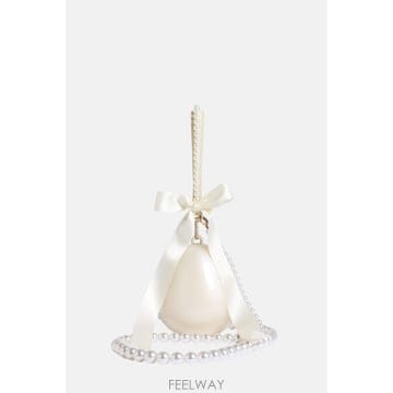Simone Rocha [G95]�ø� �λ� BAG110ECBOW0773PEARLCREAM ���� ����� ��Ʈ�� ũ�ν��� �ڵ�� PEA[G95]�ø� �λ� BAG110ECBOW0773PEARLCREAM ���� ����� 