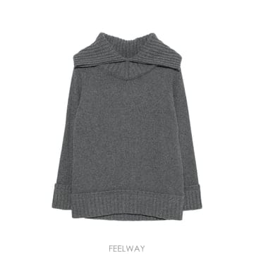 빅토리아베컴 wide collar ribbed sweater 12219449868552 TP725557626