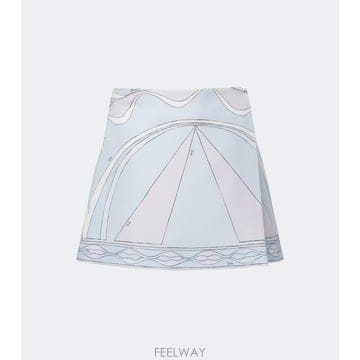 26 FW Pucci Iride 실크 트윌 미니스커트 TP581558589