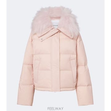 26 FW 이브살로몬 Doudoune 시어링 트리밍 다운 재킷 TP579025274