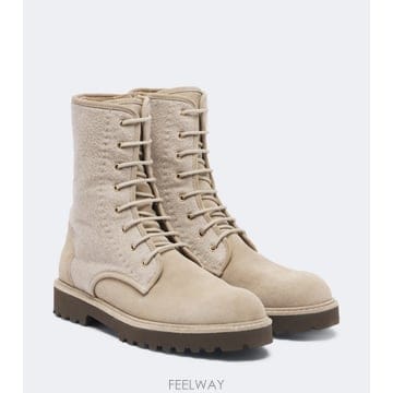 26 FW 막스마라 스웨이드 레이스업 부츠 TP581555213