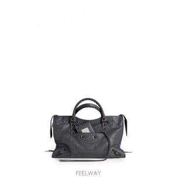 Balenciaga 미디움 Le 시티 백 in volcanic stone 8657602ACFH1251 TP5