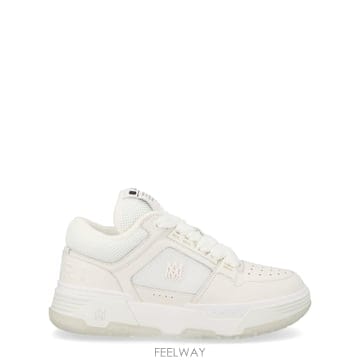 26SS 아미리 화이트 레더 앤 패브릭 MA 1 스니커즈 AMFOSR1097WHITE TP571829570