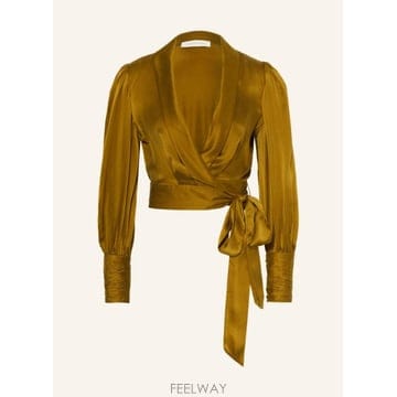 Zimmermann ���Ӹ� Cropped ��ũ wrap ����콺 100322088516000 TP581523347���Ӹ� Cropped ��ũ wrap ����콺 100322088516000 TP58