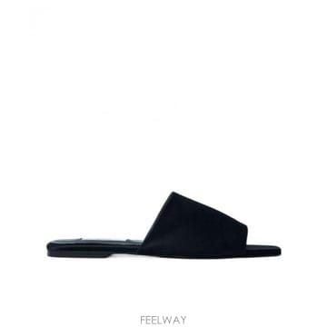 Toteme 25FW Toteme Slides with satin finish 253WAS0244FB0401001 TP525FW Toteme Slides with satin finish 253WAS0244FB04010