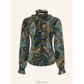 ULLA JOHNSON ��� ���� CATROUX ��ũ ����콺 with ruffles 100321989917000 TP5815652��� ���� CATROUX ��ũ ����콺 with ruffles 100321989