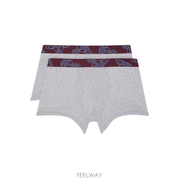 비비안 웨스트우드 그레이 코튼 박서 브리프 세트