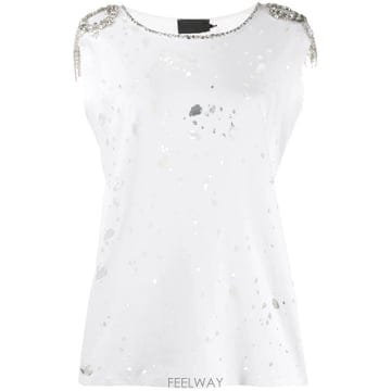 Philipp Plein 26 FW �ʸ��÷��� ��Ʈ������ ������ Ƽ���� P19CWTK1450PJY002N TP45853509726 FW �ʸ��÷��� ��Ʈ������ ������ Ƽ���� P19CWTK145