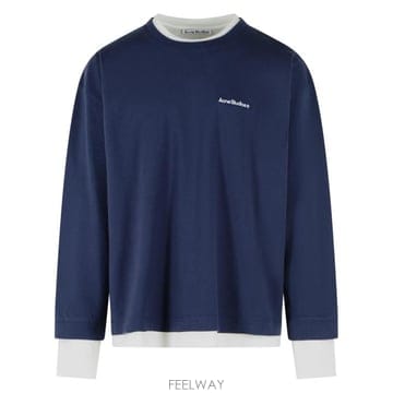 Acne 26FW ��ũ�� ��Ʃ��� ���� Ƽ���� BI0222AH4 Navy26FW ��ũ�� ��Ʃ��� ���� Ƽ���� BI0222AH4 Navy
