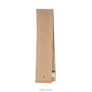 26FW 폴로 랄프로렌 머플러 스카프 710 B23669 007 BROWN