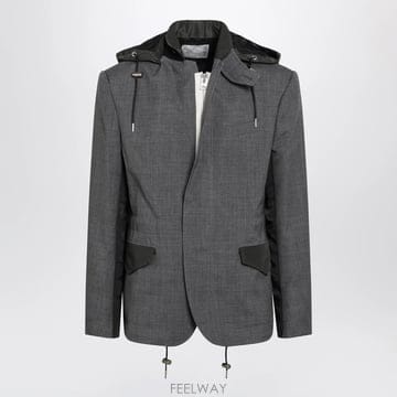 사카이 GREYKHAKI 울 & 나일론 자켓