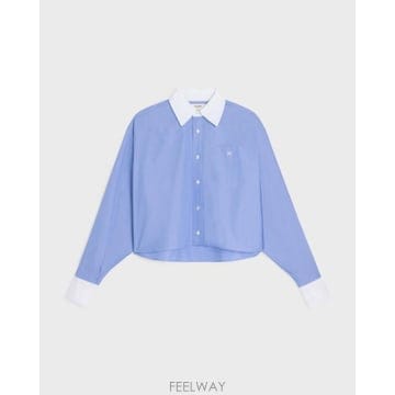 26FW 셀린느 크롭 셔츠 RC0DI2N9107EU TP581524975