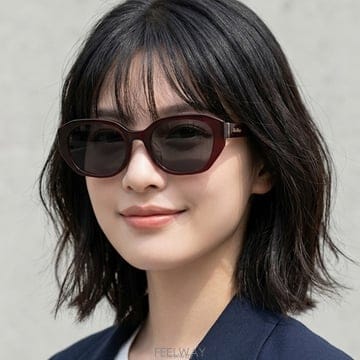 막스마라 선글라스 MM0156 K 48A 전여빈 명품 다각형 뿔테 패션 여자 남자 아시안핏