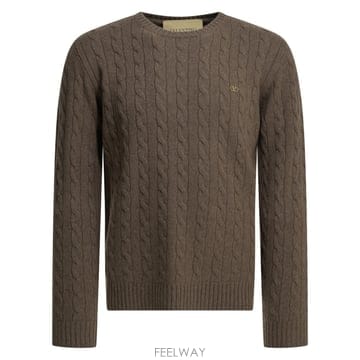 [V90]발렌티노 9V3KC38ZBLJE04 남성 니트 스웨터 가디건 VLogo Crew Neck Sweat