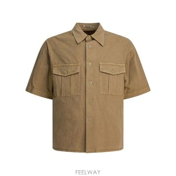 [V90]오라리 A25SS03FDDYED BEIGE 남성 셔츠 남방 Cotton shirt