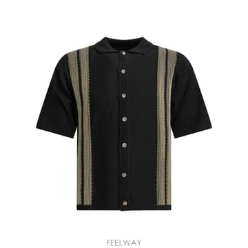 [V90]KAPITAL EK 1728KNBLACK 남성 니트 스웨터 가디건 Tennessee Aloha Po