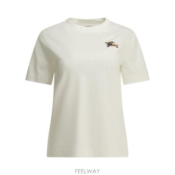 [V90]버버리 8127956 여성 티셔츠 긴팔 반팔 Knight Check Crew Neck T Shirt
