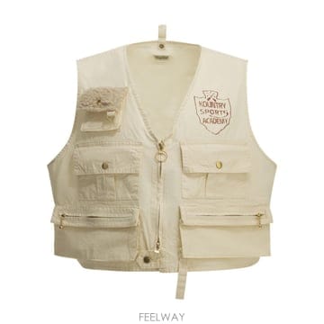 [V90]KAPITAL K2603SJ019ECRU 남성 자켓 아우터 코트 바람막이 Fishing Vest S