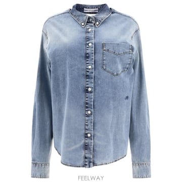 [V90]야콥 코헨 VC05701S4152332F 여성 셔츠 블라우스 남방 Shirt with cut out