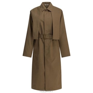 [V90]오라리 A26SC03WBTOP BROWN 여성 자켓 코트 Wool trench coat