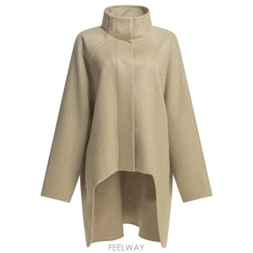 [V90]알라이아 AA9M1207T500D110 여성 자켓 코트 Long asymmetrical cashme