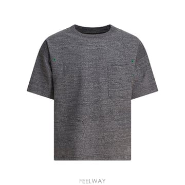 [V90]KAPITAL K2504SC158CHA 남성 티셔츠 상의 반팔티 Ventilator Pack T s