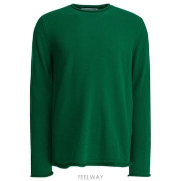 [V90]꼼데가르송 FP N007 W252 GREEN 남성 니트 스웨터 가디건 Wool crewneck sw