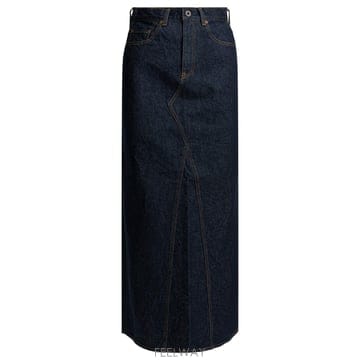 [V90]KAPITAL K2508SK017IDG 여성 스커트 치마 Denim midi skirt