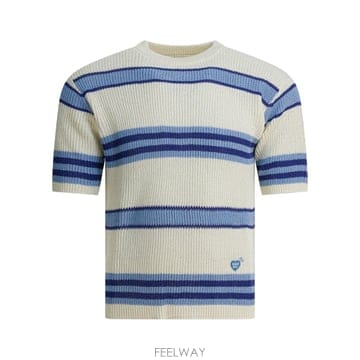 [V90]휴먼메이드 HM29CS029BLUE 남성 니트 스웨터 가디건 Short sleeved knit