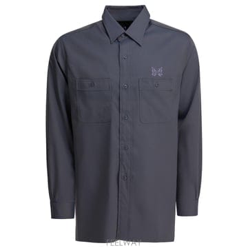 [V90]니들스 RW255A GREY 남성 셔츠 남방 Cavalry Twill Shirt