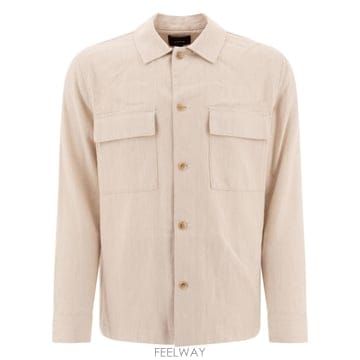 [V90]빈스 M08154059A115NAT 남성 자켓 코트 Linen overshirt