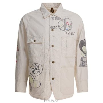 [V90]KAPITAL K2503LJ083NAT 남성 자켓 아우터 코트 바람막이 Memorial Paint 