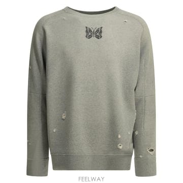 [V90]니들스 SX431A HGrey 남성 스웨트셔츠 후드 맨투맨 Deconstructed crewneck