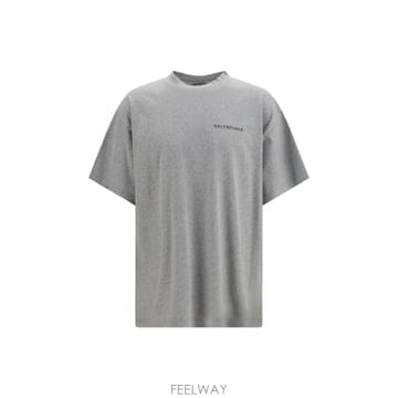 [K68]발렌시아가 850345TVVE6 1302 남성 티셔츠 민소매 탑 반팔 긴팔 Cotton logo T