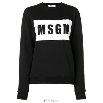 [당일]MSGM 박스 로고 프린팅 맨투맨 2641MDM96 195299 99