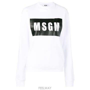 [당일]MSGM 박스 로고 프린팅 맨투맨 2641MDM96 195299 01