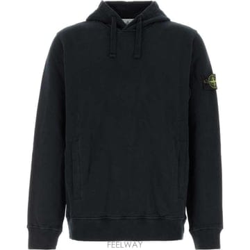 (당일) 26FW 스톤 아일랜드 와펜 패치 블랙 후드 티셔츠 L2S15 6100048 S0A20 V0029