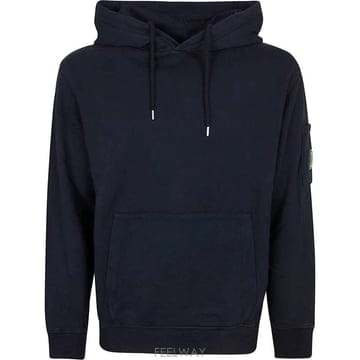 (당일) 26SS CP 컴퍼니 렌즈 와펜 블랙 후드 티셔츠 20CMSS037A 110044G 999