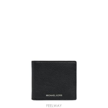 마이클 코어스 허드슨 로고 지갑 블랙