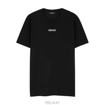 베르사체 로고-자수 티셔츠 10139441A164551B000 B0192313366